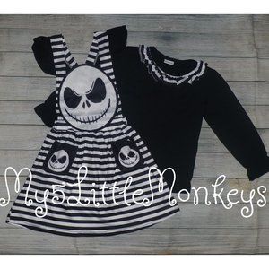 Boutique Jack Skellington Nightmare Before Christmas Girls Outfit